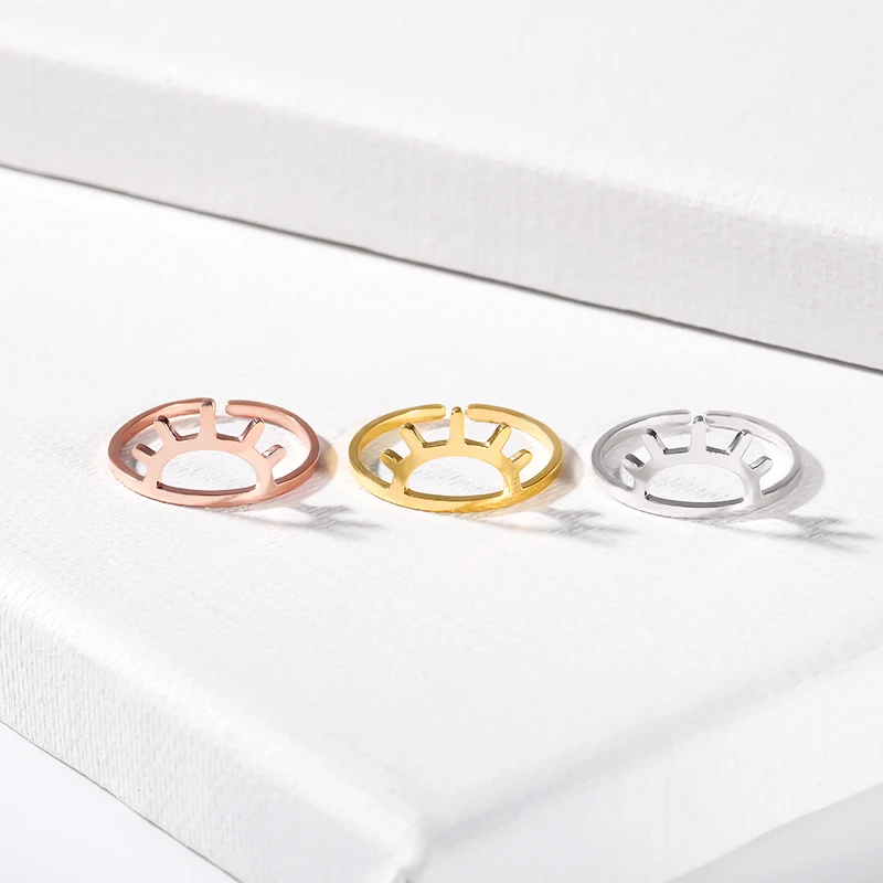 Великолепная сказка минимализм полые Треугольники Кольца для Для женщин