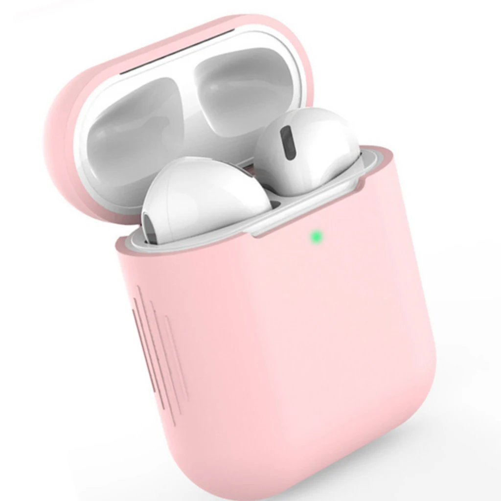 Для AirPods ТПУ силиконовый Bluetooth беспроводной чехол для наушников Защитный чехол Аксессуары для Apple Airpods зарядная коробка
