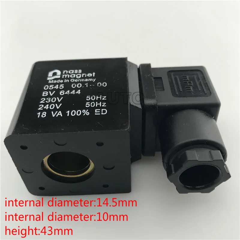 Катушка соленоидного клапана nass 0545 00 1-00 BV5802 24VDC 20W SL | Обустройство дома