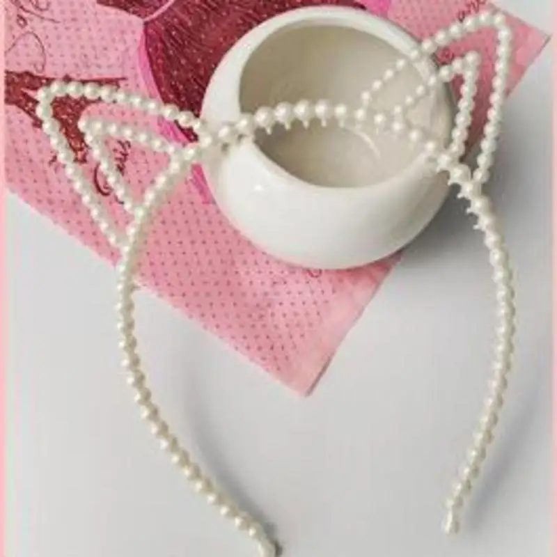 Повязка на голову с кошачьими ушками для девочек модный аксессуар волос