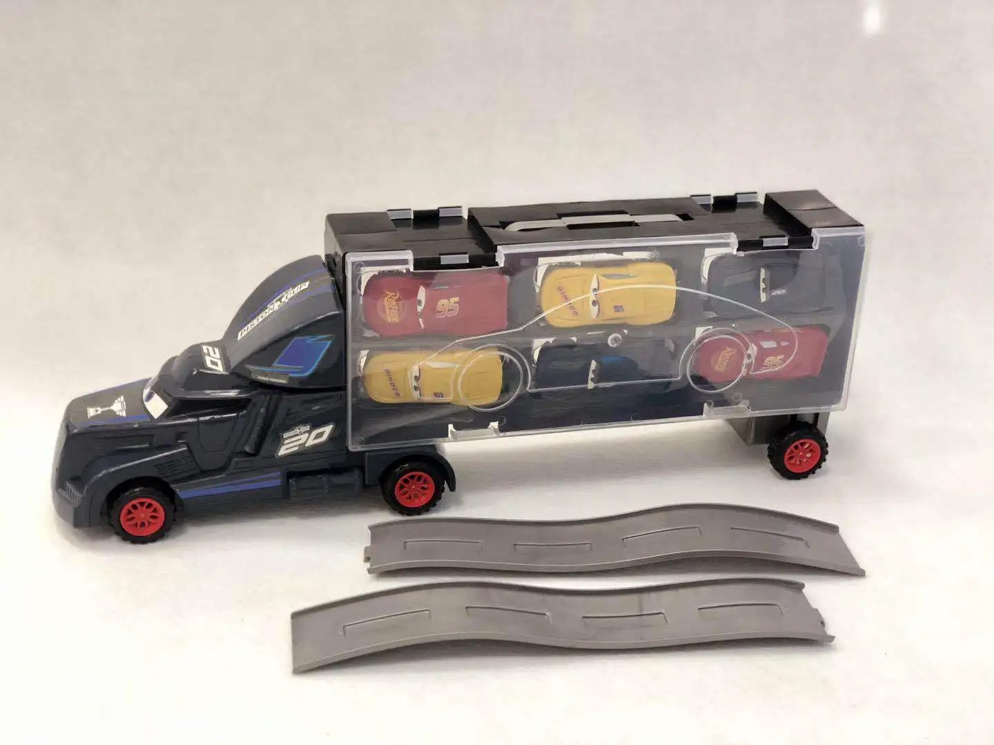 

Explosions Real Shot Inertia Car Story Container Set Alloy Car Story Flash/McQueen Cabinet Car Spot