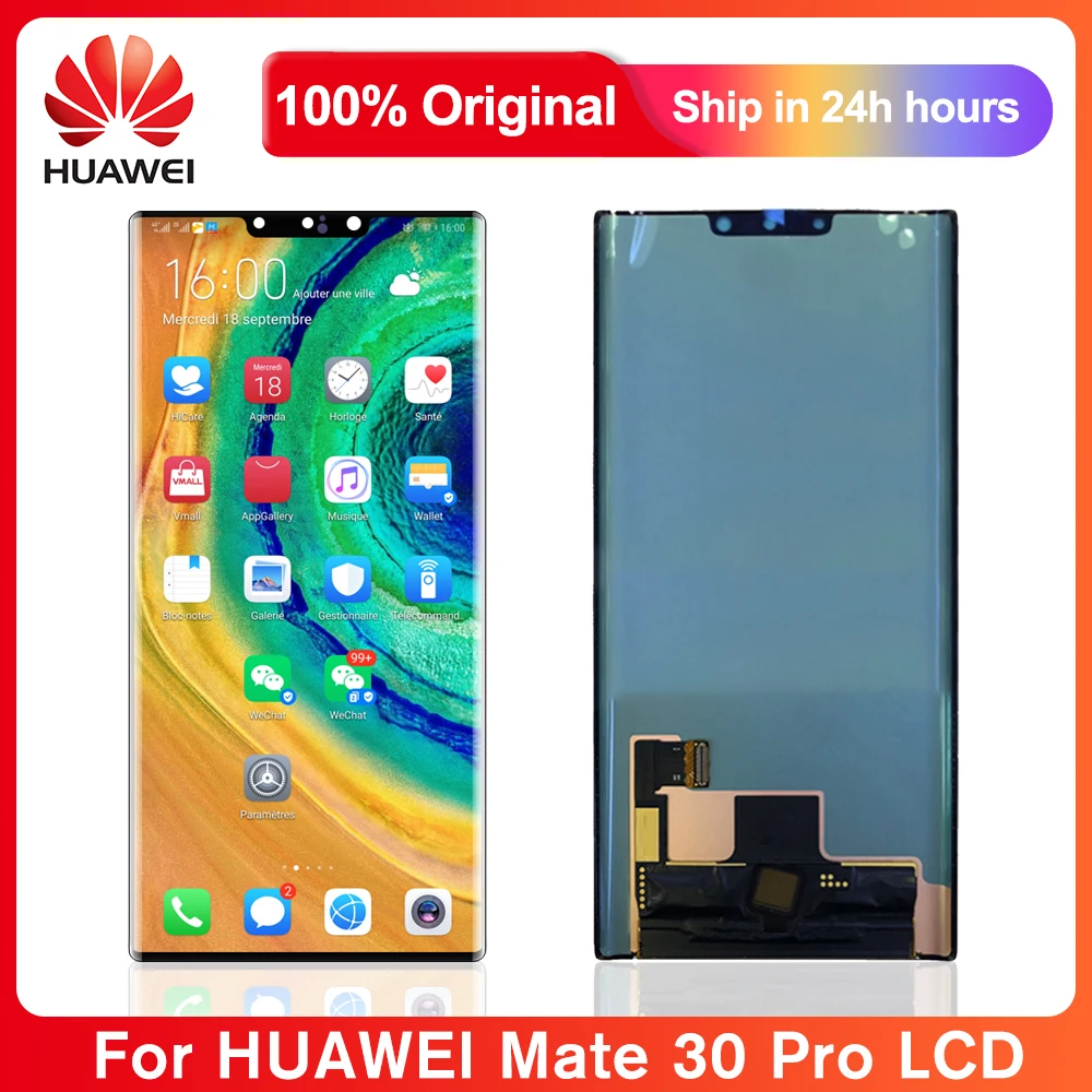 

6.53" Original Screen For Huawei Mate 30 Pro LCD Display Screen Digitizer Parts For Huawei Mate30Pro LIO-L09 L29 AL00 TL00