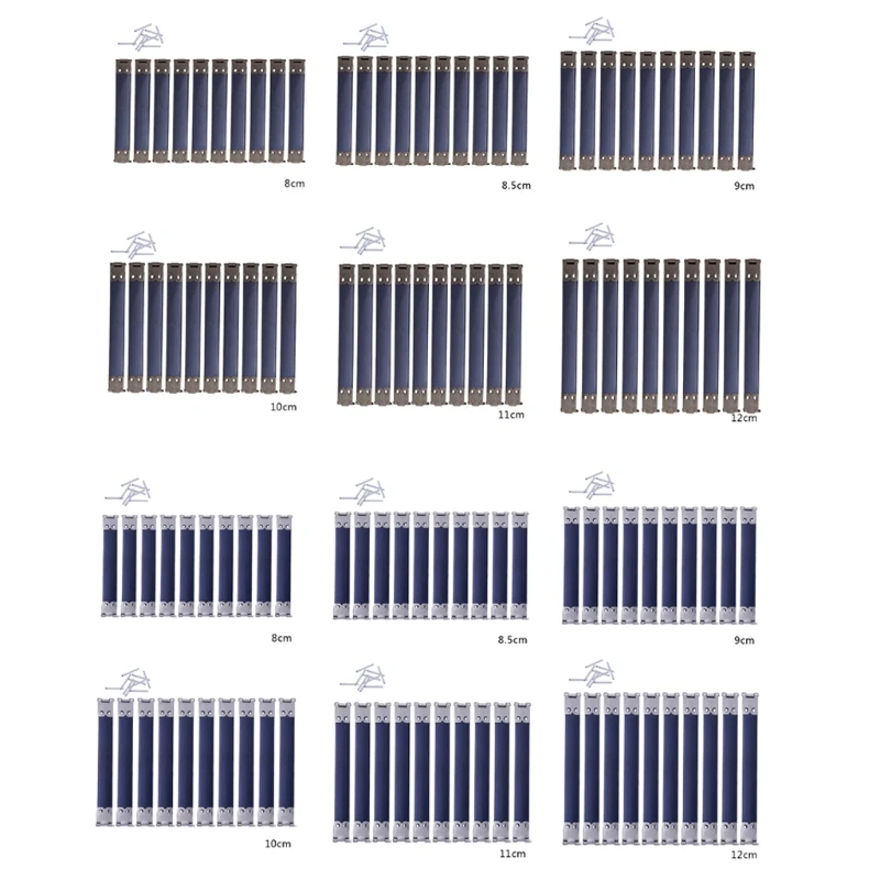 

10Pcs Vintage Metal Internal Flex Frame Kiss Clasp Lock for DIY Craft Purse Handbag Bag Hinges Sewing Hardware Accessory D0UD