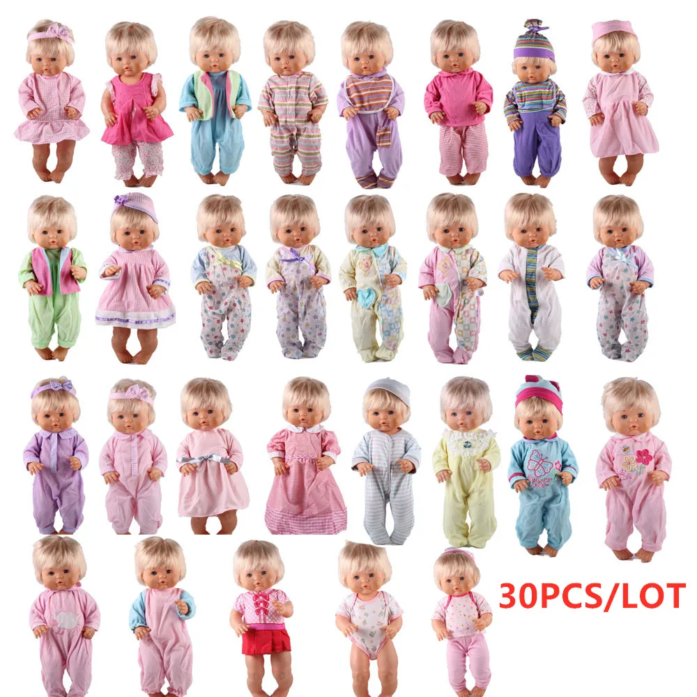 30pcs clothes3 Одежда для кукол подходит 41 см Nenuco Accesorios Nenuco y su Hermanita 30 шт./лот аксессуары для кукол 40 см Nenuco кукла - Цвет: 30pcs clothes3