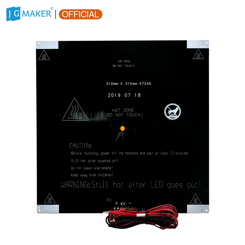 JGMAKER 6 контактная Подогреваемая кровать с паяльным кабелем без черного алмазного