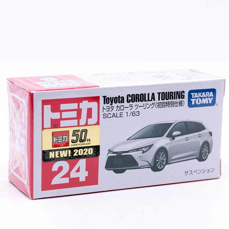 Takara Tomy Tomica № 24 Toyota Corolla Touring белый первый специальный выпуск 1:63 литая модель