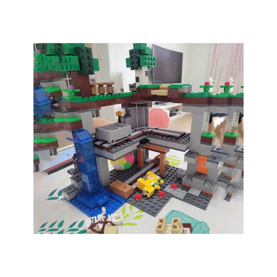 Figura de acci&oacute;n de la pel&iacute;cula de Anime para ni&ntilde;os, juguete de aventura en el mundo del juego, bloques de modelismo, regalos de Navidad, 21169-0