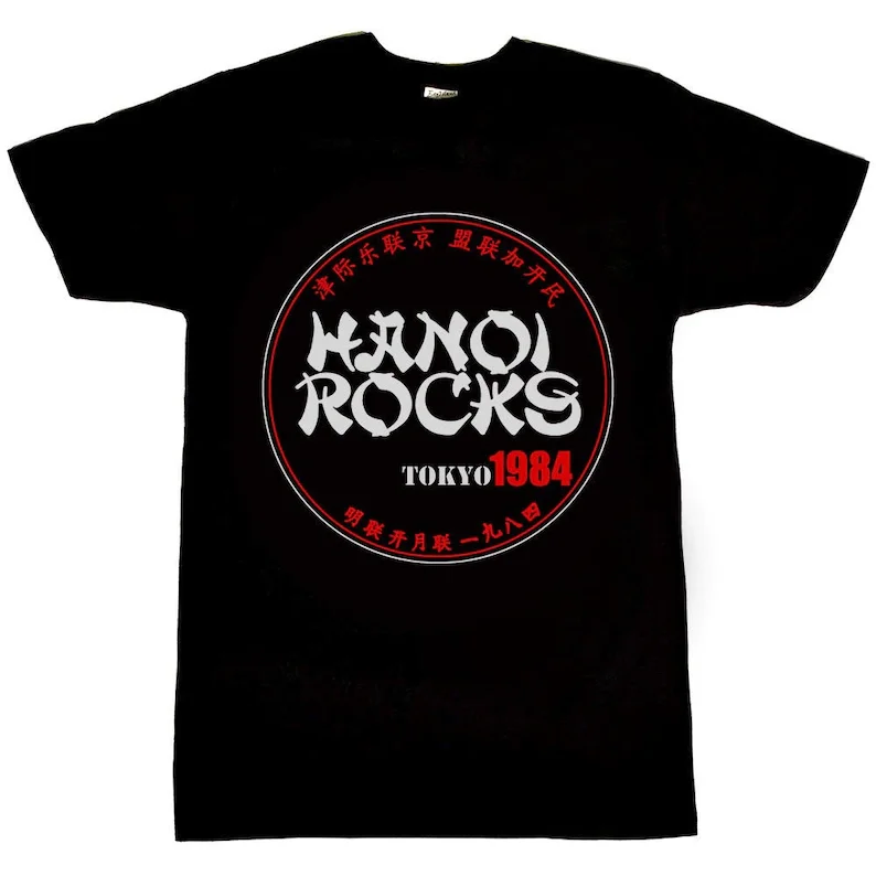 

Hanoi Rocks Tokyo 1984 Men's T-Shirt O-neck T Shirt Homme Short Sleeve