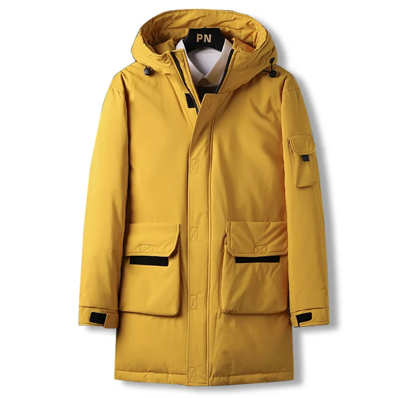 

winter jacket coat men's casual medium length couple fashion brand clothing cross border custom work clothes for men