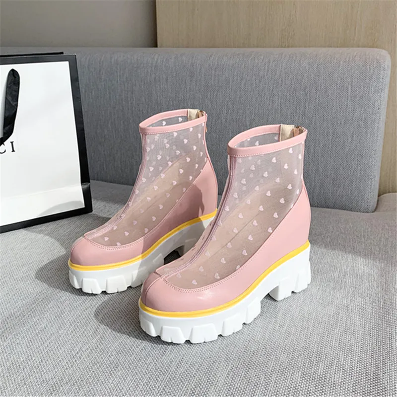 

Hidden Heels Platform Sneakers Women Breathable Air Mesh Wedge Sock Shoes Woman 2020 Autumn Casual Shoes Zapatos De Mujer 33-43