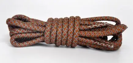 1 pair 1 пара, круглый светильник, шнурки для обуви, Полиэстеровые шнурки, Ботинки martin, кроссовки, спортивные шнурки, светоотражающие шнурки 120 см - Цвет: 1 pair