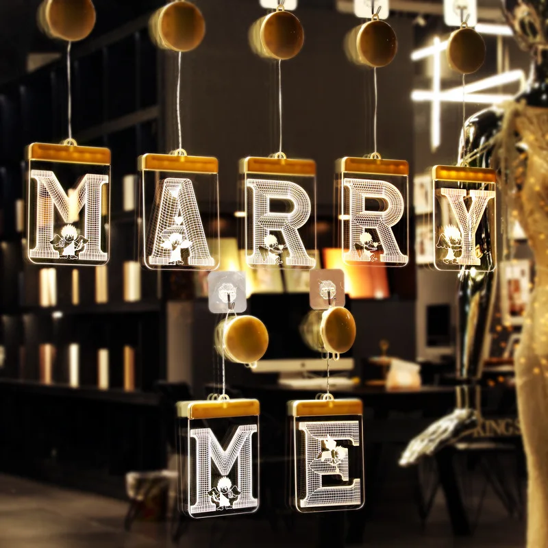 Светодиодный акриловый светильник для свадебной вечеринки украшения молодого