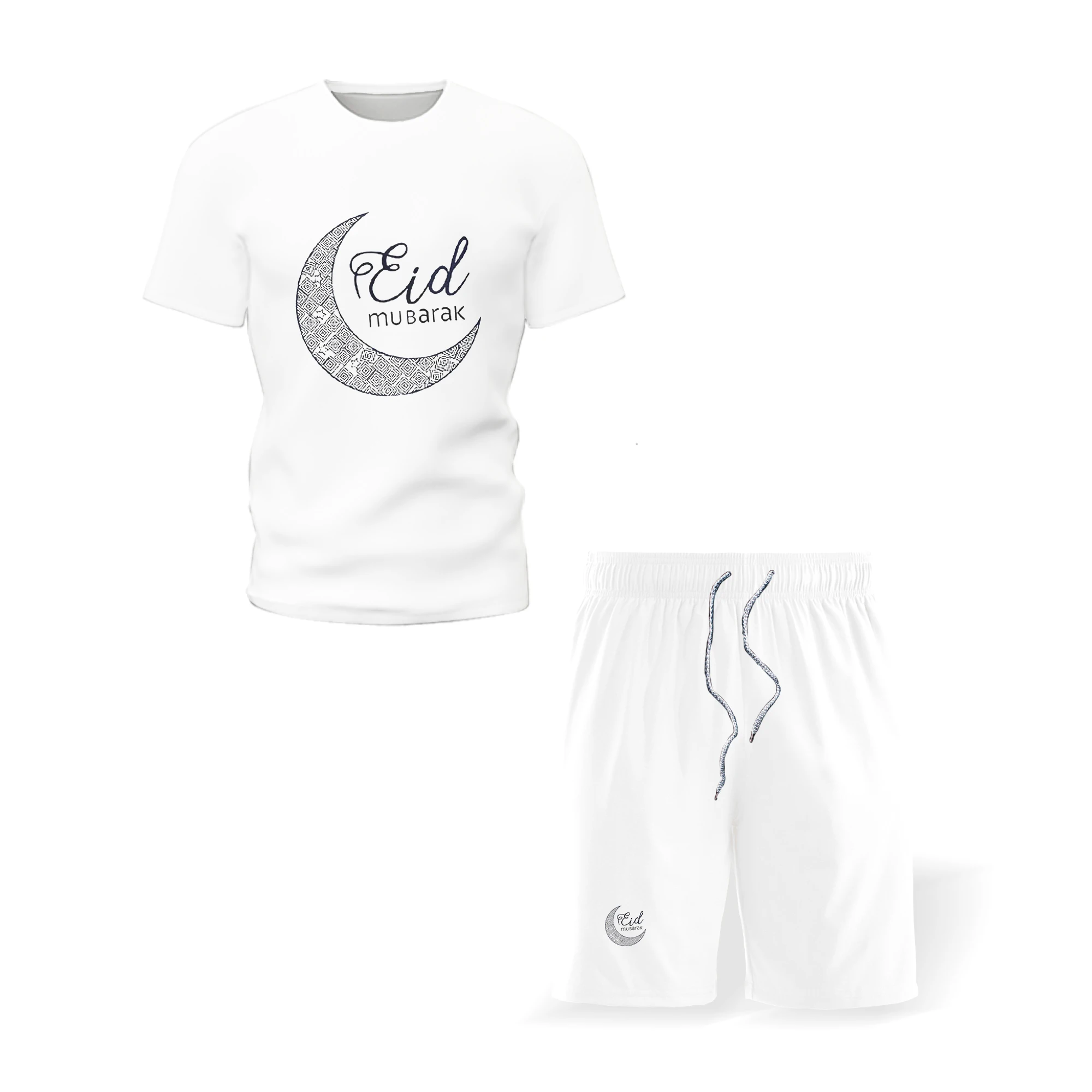 

2021 Personalized 3D Fashion Graphic Summer Print Short Sleeve + Shorts Men's Round Neck T-Shirt Sports Suit