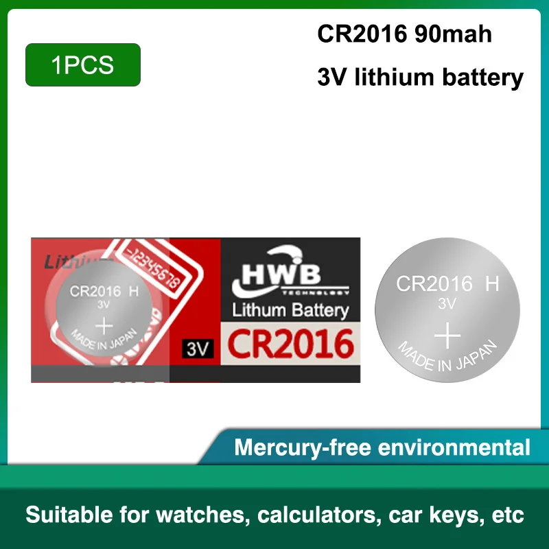 

1PC for Eaxell Quality cr2016 Lithium Battery 3V Li-ion Button Battery Watch Coin Cell Batteries cr 2016 DL2016 ECR2016 BR2016