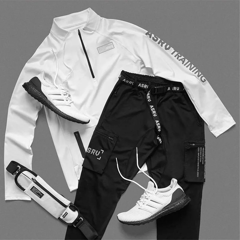 Мужская спортивная куртка на молнии свободная дышащая с воротником для