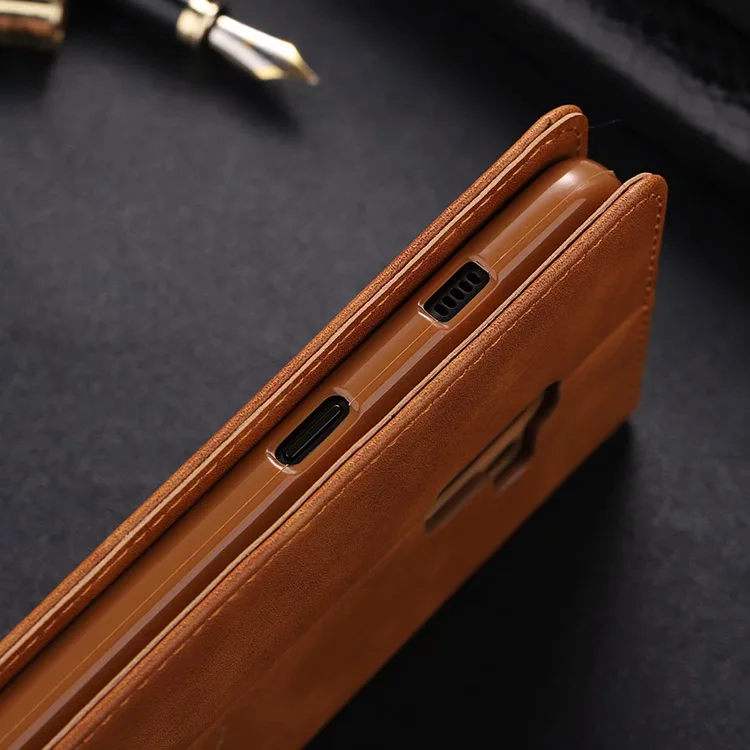 Кожаный чехол-книжка на магните для samsung Galaxy A8 Plus, чехол-книжка для телефона samsung A8 Plus A 8() Hoesje