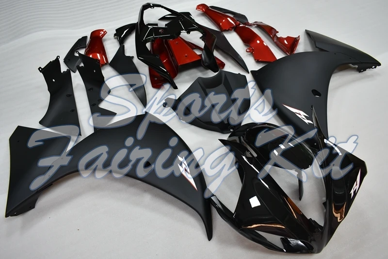 Кузов для YZF R1 2009 2011 черный красный обтекатель наборы YZFR1 2010 набор всего тела YZF1000