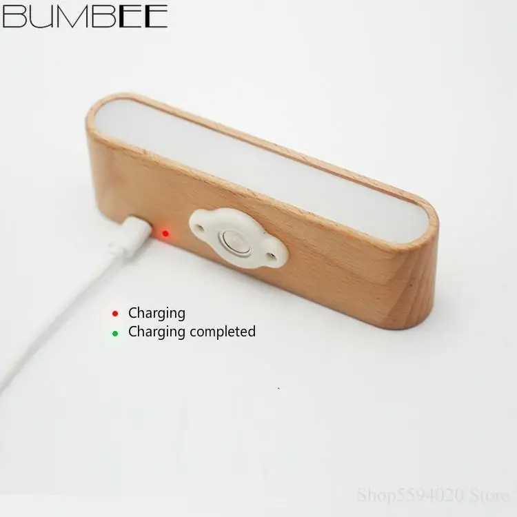 

Nordic Wood USB Bed Desk Lamp Creative Student Bedroom Desk Simple Modern Eye Protection Small Table Lamp Wood Lampara De Mesa