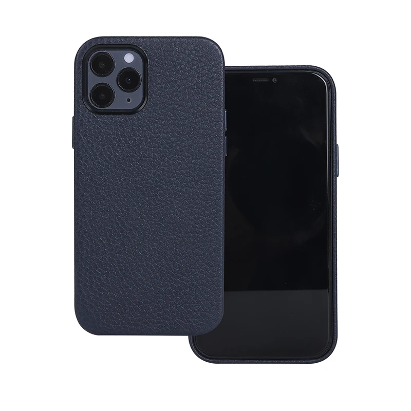 Роскошный кожаный чехол для телефона с узором Личи Apple iPhone 12 Pro Max мини деловая