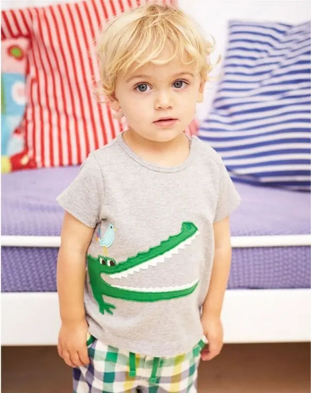 Летний костюм для маленьких мальчиков штаны с короткими рукавами хлопковый в