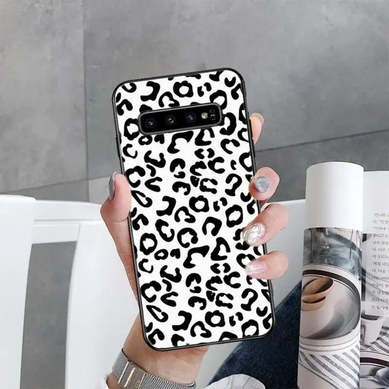 Леопардовый принт сексуальный чехол для телефона Coque Shell для Samsung S6 S7 edge S8 S9 S10 e plus A10 A50 A70 note8 J7 2017 on.