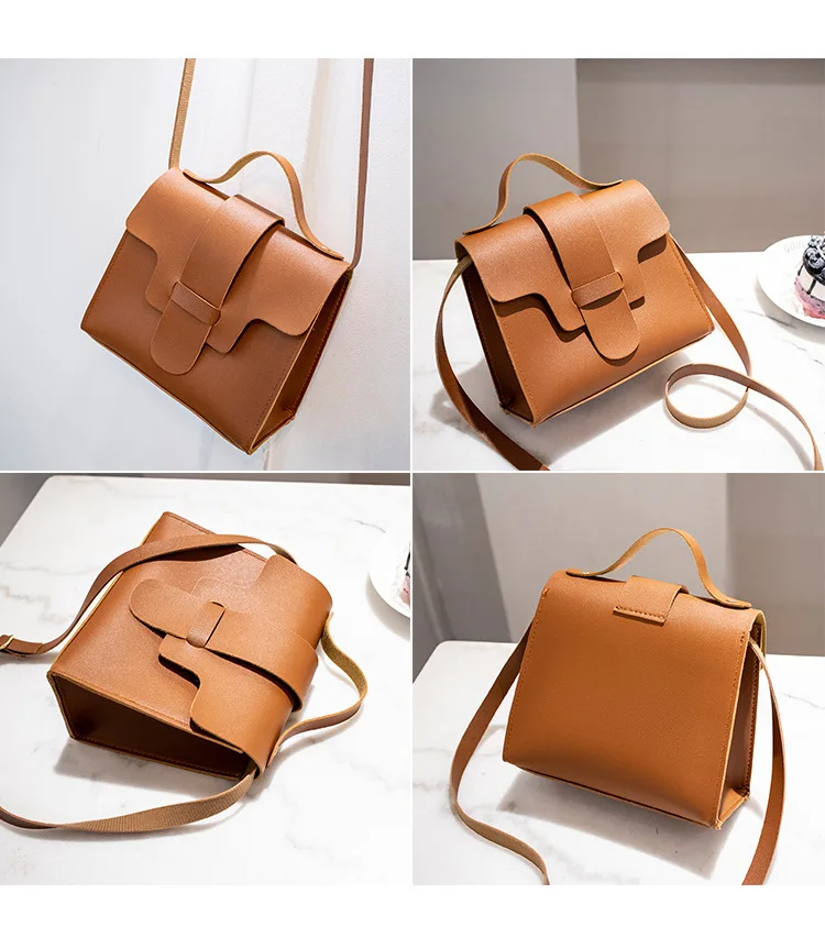 

Soft Leather Solid Color Shoulder bag for Girl and Women Famous Brand Female Flap Large Capacity Lady Shopping Crossbody Bag2020