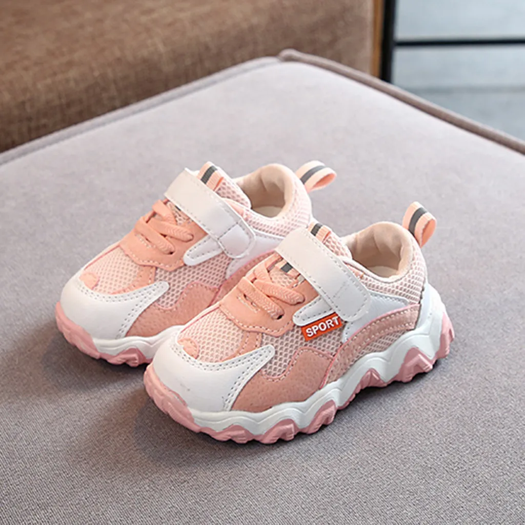 Fashion Toddler Infant Kids Baby Girls Boys Shose Non-slip Mesh Breathable Leisure Sport School Running Casual Shoes Sneakers#g4 | Детская