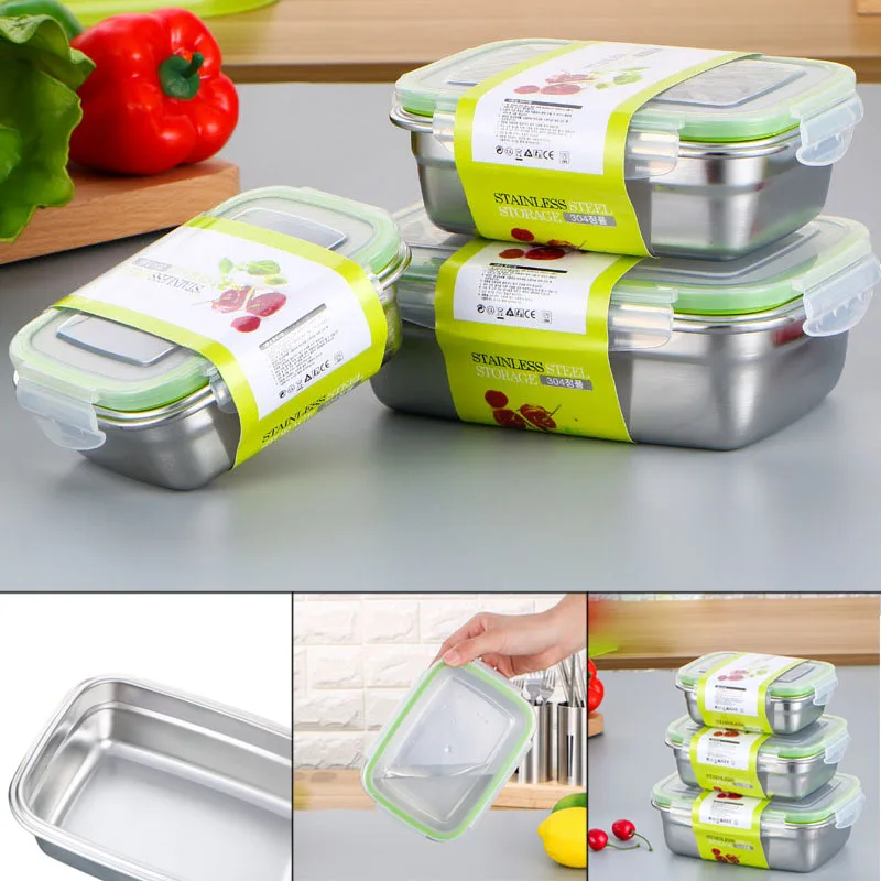 Новый Термоизолированный Ланч-бокс из нержавеющей стали Bento Box школьный