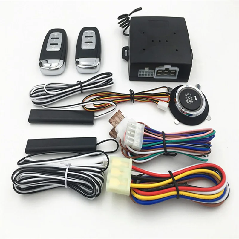 

Автомобильный пульт дистанционного управления kitAlarm, кнопка запуска автомобиля, система зажигания, мотор, пульт дистанционного управления