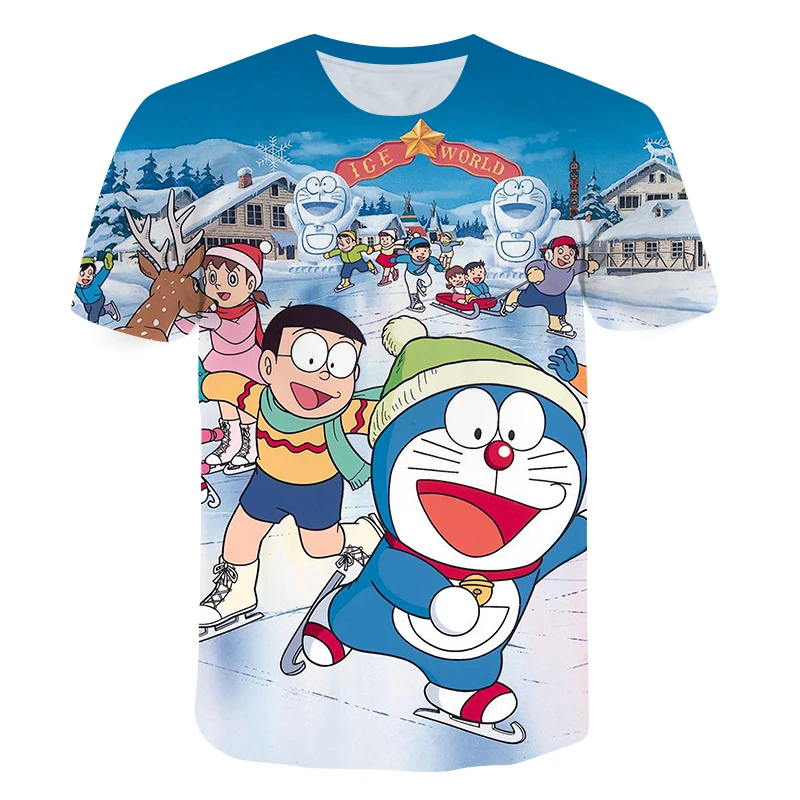 

3D Print T-Shirt Kids Anime Clothes 3-14T Summer Thin And Light Tops Harajuku Jingle Cat Graphic Shirts Boys/Girls Cartoon Tees