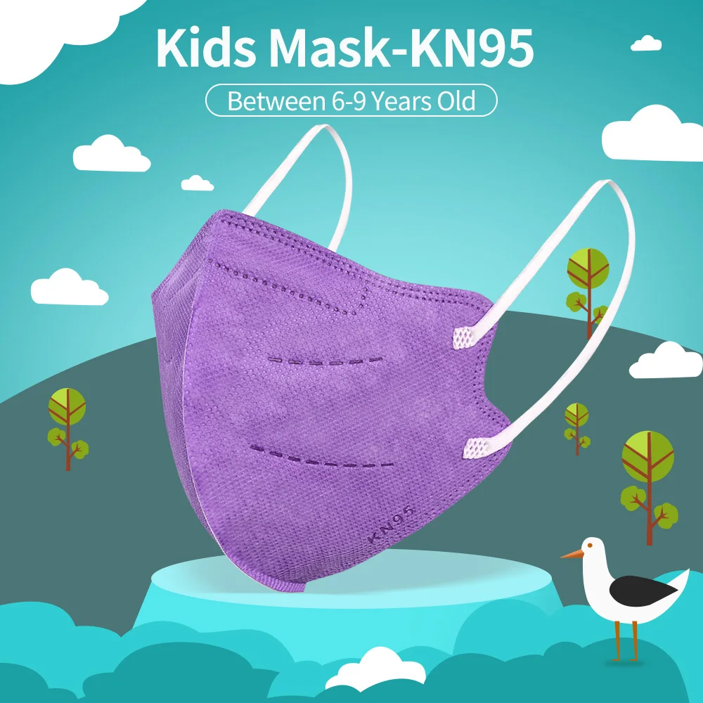

10-100pcs Kid KN95 Mask Kids Mouth Caps Children FFP2 Face Masks Mascarilla nio 95% Filter KN95 infantil Masque ffp2 mask child