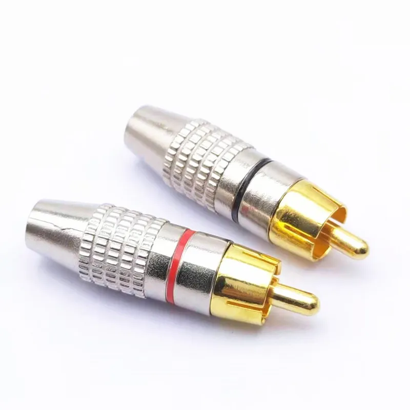 8 шт./лот 270RCA без пайки разъем RCA терминал коаксиальный кабель заглушки Rca винтовой