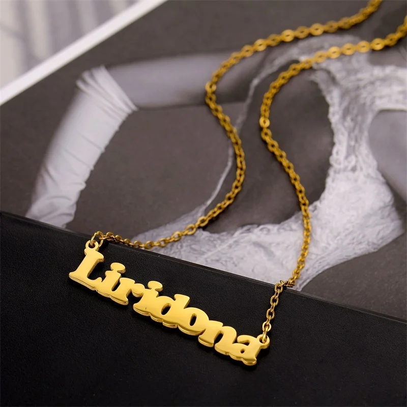 Индивидуальное ожерелье с именем в стиле панк индивидуальное большое