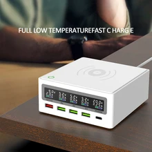 iLEPO 110W QI Wireless Charger For iPhone12 11 plus 65W Fast Charger for MacBook Pro Laptop QC3.0 4.0 USBA USB C Charger Station