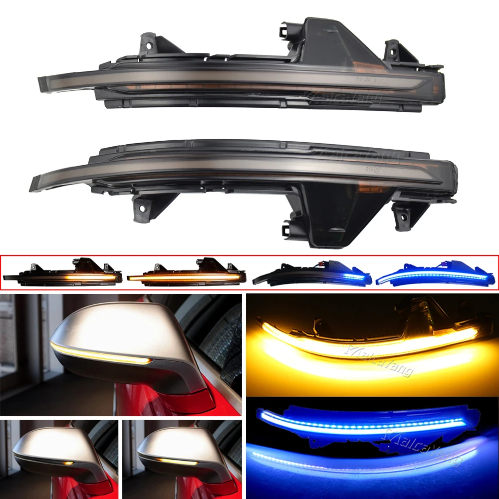

LED Turn Signal Light For Audi A7 S7 RS7 4G8 2010-2017 Rearview Side Wing Mirror Blinker Flowing Dynamic Sequential Indicator