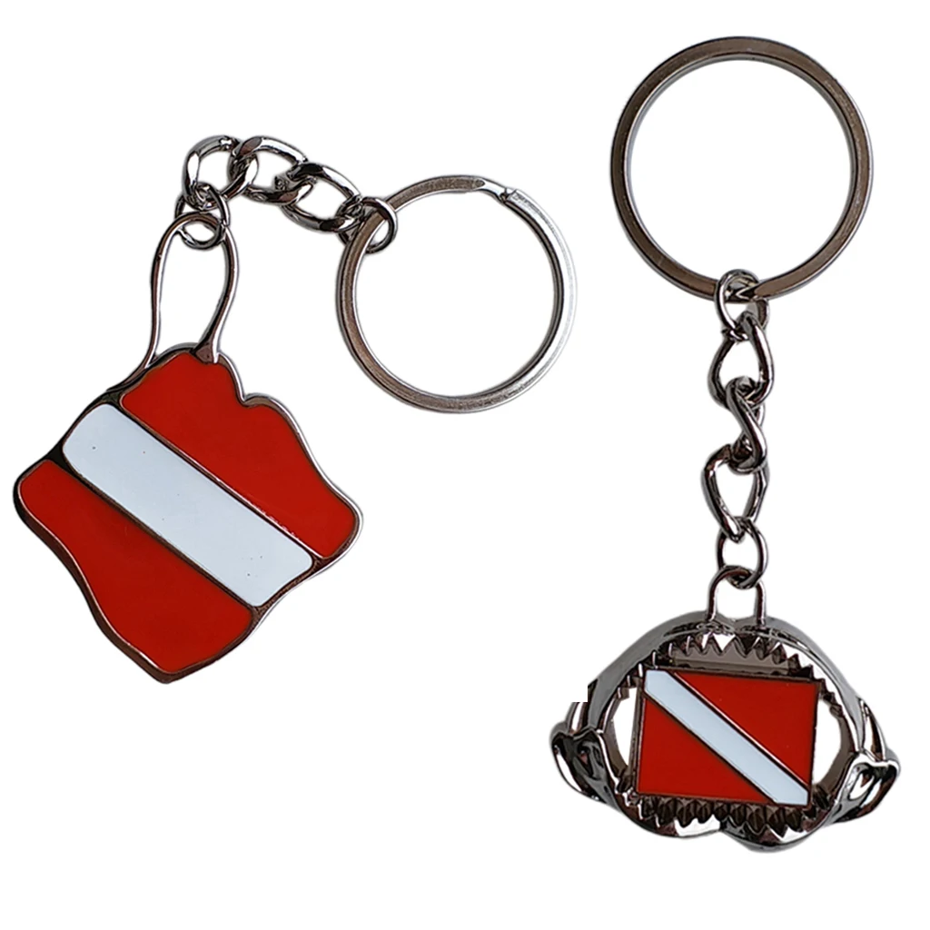 

Alloy Key Chain Diving Dive Flag Metal Keychain Keys Pedant Collections