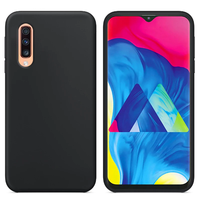 Роскошный жидкий силиконовый чехол для samsung Galaxy A70 SM A7050 мягкая задняя крышка