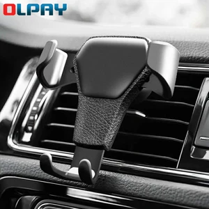 car gravity bracket car air outlet mobile phone gps navigation gravity automatic bracket for iphone xiaomi samsung huawei free global shipping