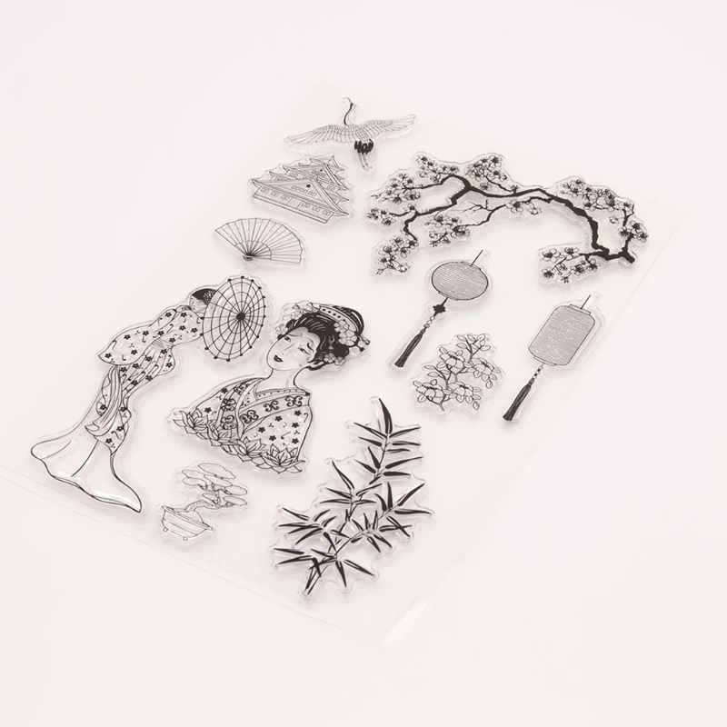 Классическая красивая силиконовая прозрачная печать Штамп для рукоделия