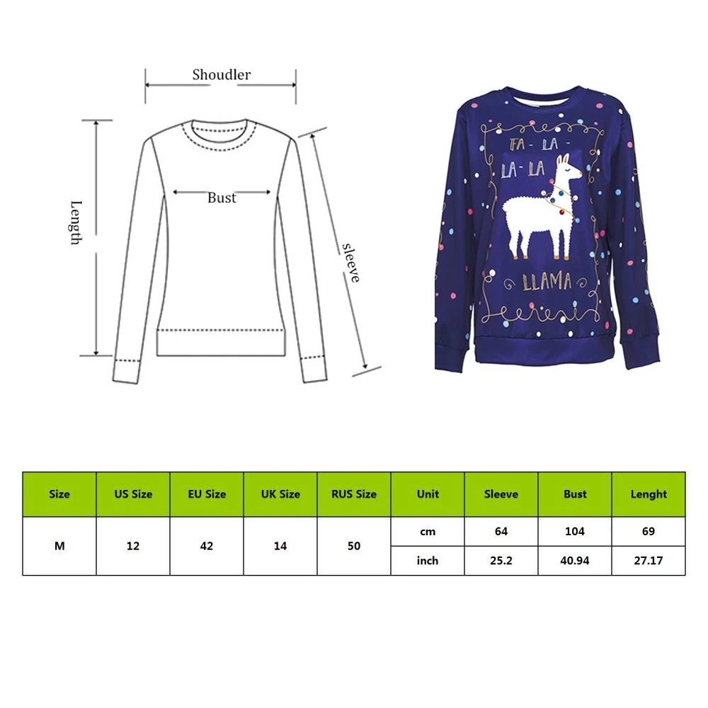 

Unisex Christmas Sweatshirt Pullover Cute Tops Autumn Winter Plus Size Clothing Print Womens Mens 3D Casual Clothes Full O-neck