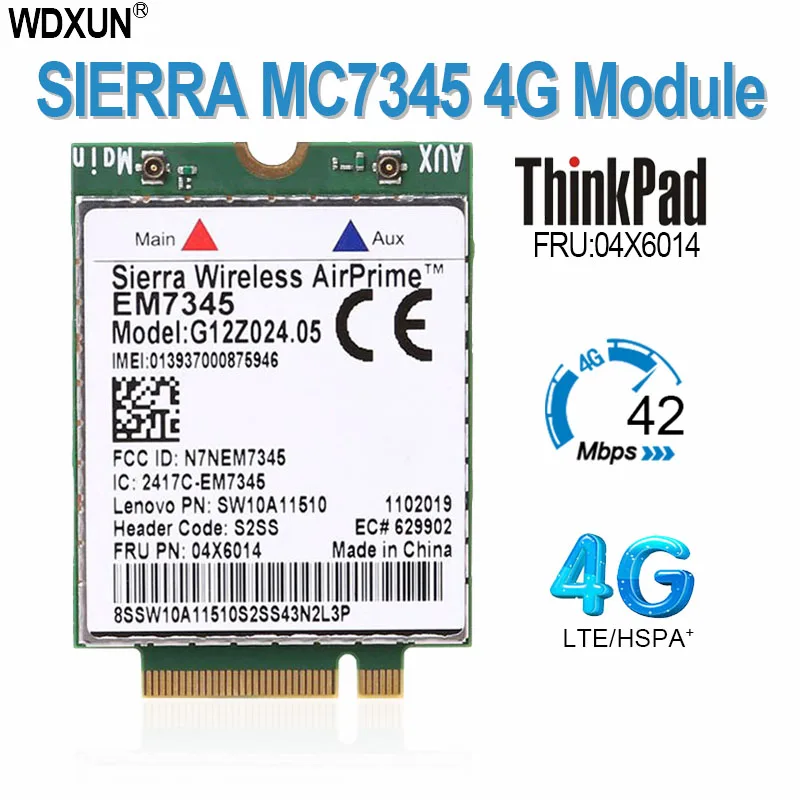 Sierra em7345 gobi5000 4g lte hspa + gprs wwan ngff картон для: 04x6014 для lenovo thinkpad t440 w540 t440p x240 l540 x250