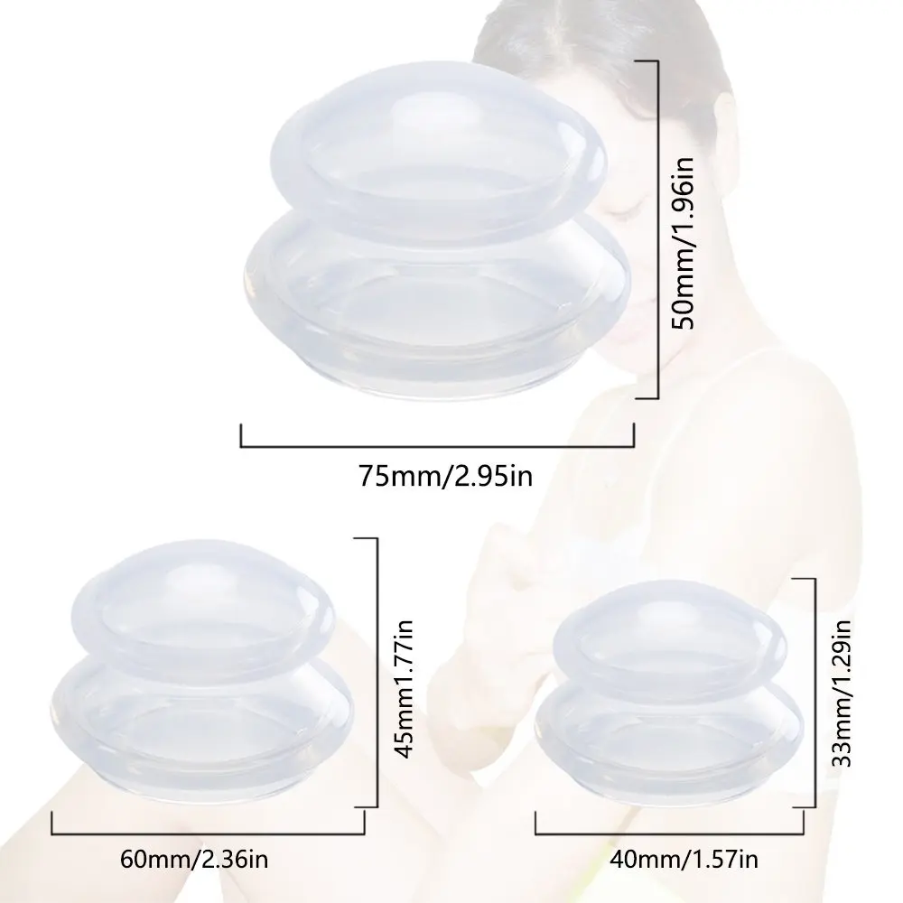 Силиконовые массажные чашки для тела массажная чашка лица 6 шт. профессиональная