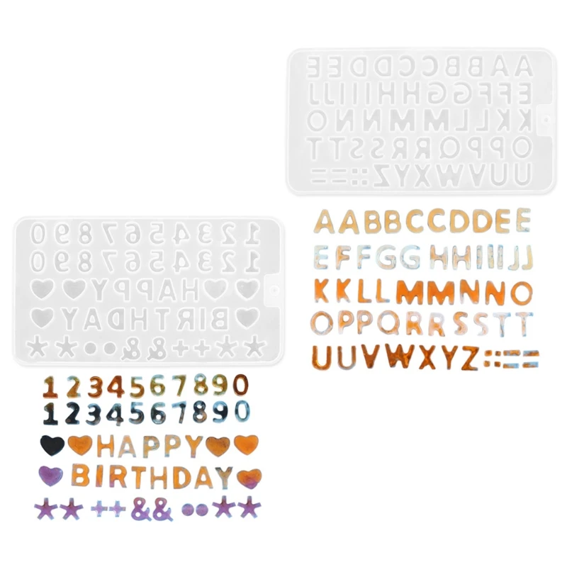 

Crystal Epoxy Resin Mold Alphabet Letters Number Symbol Ornament Silicone Mould