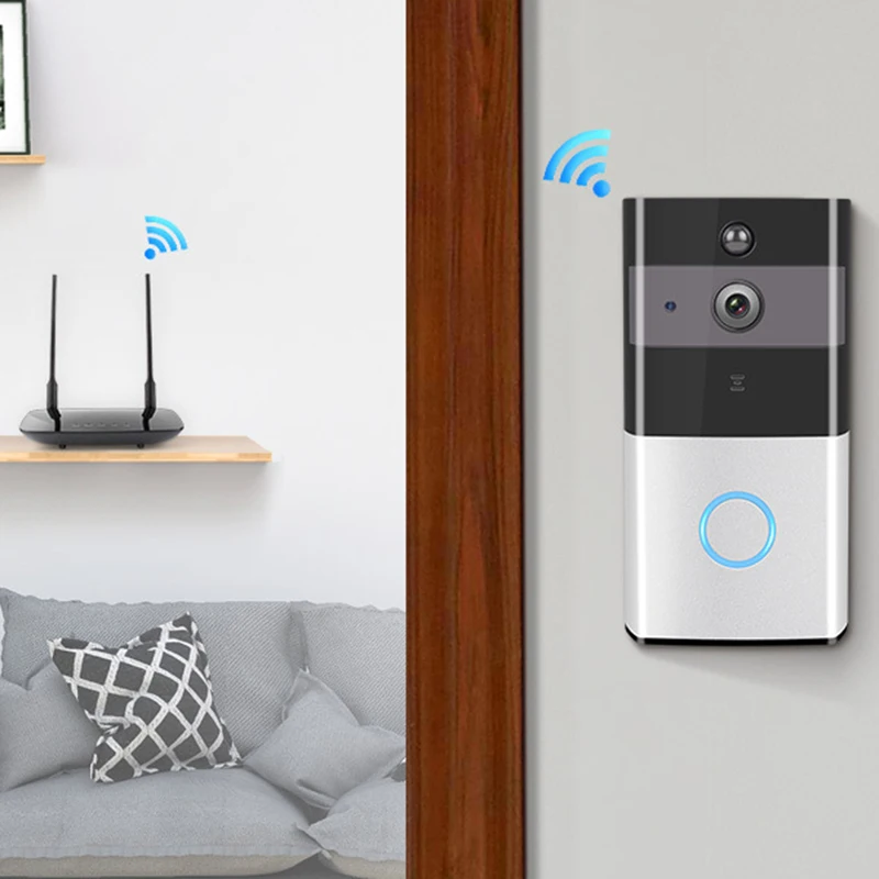 Дверной звонок с HD видео активацией движения и простой установкой|Дверной