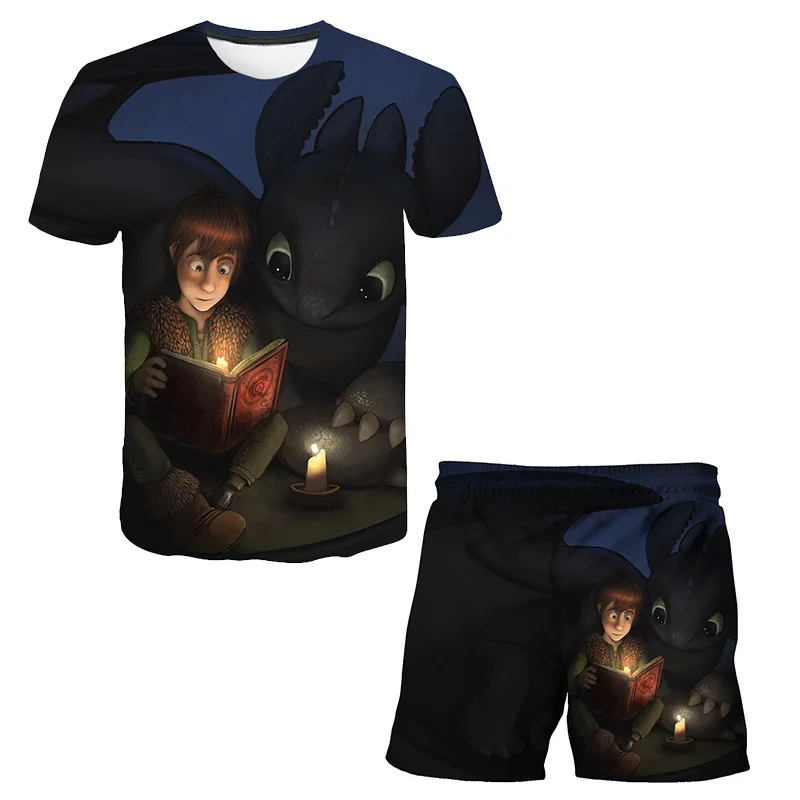 

Boys And Girls T Shirt Summer Boy Set Clothes 3d Printboys And Girls T Shirt Round Neck Family Clothing Oversized T-shirt