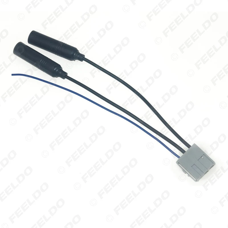 Автомобильная стереомагнитола FEELDO с двумя головками штекер-гнездо антенный