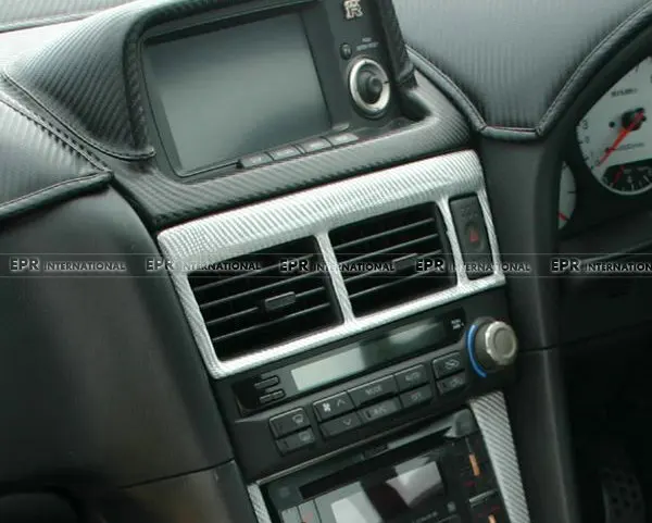 Стайлинг автомобиля для Nissan R34 GTR из углеродного волокна Air Con Surround Stick на тип (RHD) |