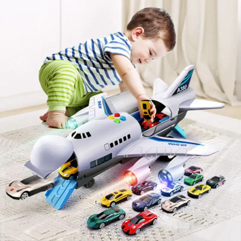 39cm Children's Airplane Toy Car Baby Oversized Music Inertia Simulation Suit Fall Resistant Can Tell Stories | Игрушки и хобби