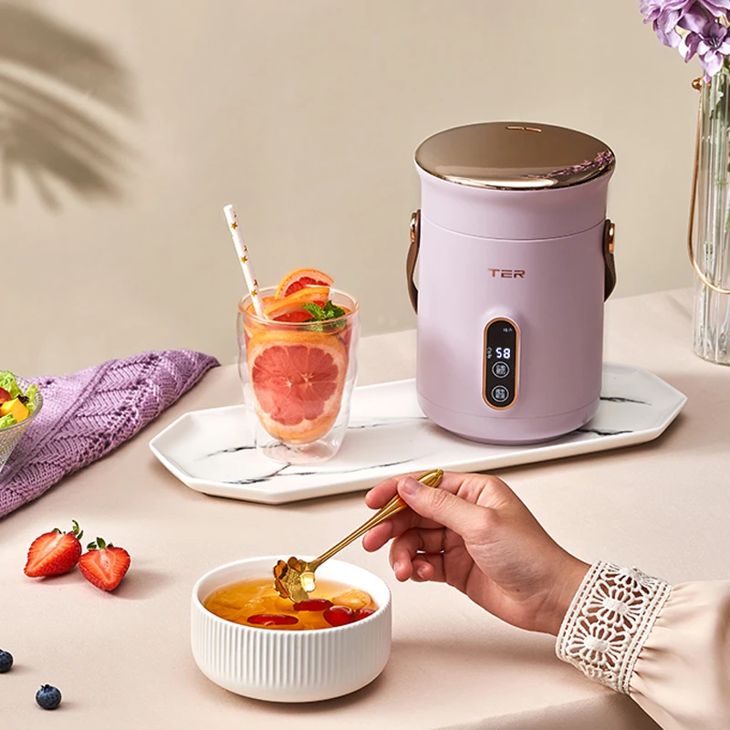 

Z30 500W Electric Stew Pot Slow Cooker Maker Portable Cooking Pot Stewing Porridge Soup with Appointment For Home Travel 600ml