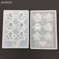 little angel shape silicone mold diy clay uv epoxy resin molds pendant jewelry making mould